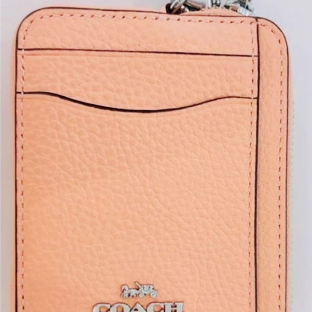Coach Pink Key and Card Holder Sleek Design - Picture 4 of 5